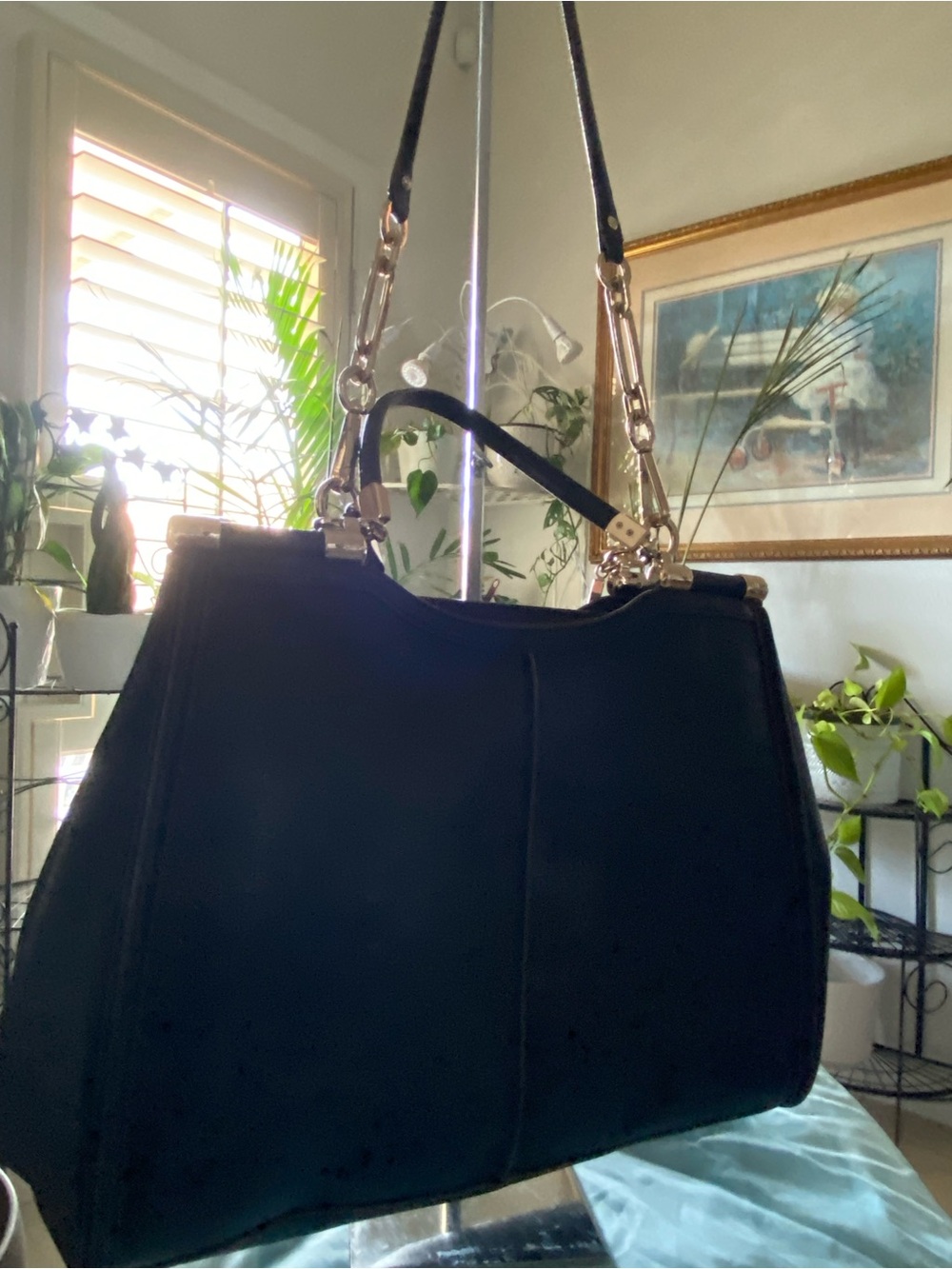 COACH BLACK CAROLINE SHOULDER HANDBAG NWT - Picture 2 of 7